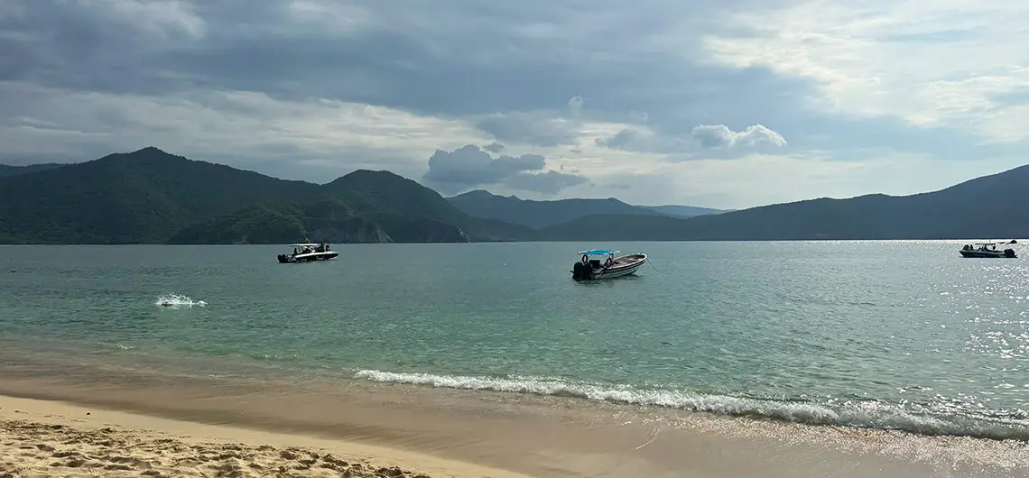 Vista de Cabo San Juan en el Parque Tayrona