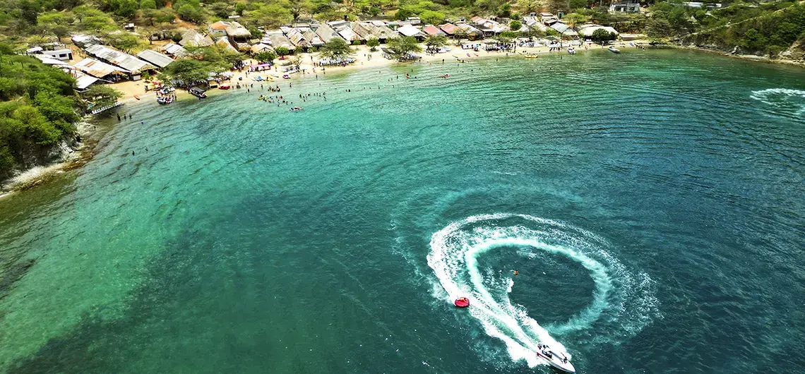 Playa Grande, a pocos minutos de Taganga